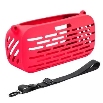 Силиконовый чехол, устойчивый к царапинам, дорожный чехол с плечевым ремнем, защитный чехол, силиконовый чехол для Bose SoundLink Max чёрный