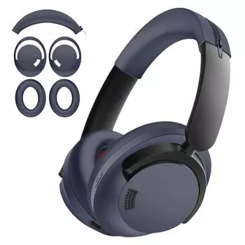 Силиконовый чехол Водонепроницаемый чехол для амбушюров/Чехол для амбушюр/Чехол для оголовья Противоударные защитные чехлы для оголовья для 1MORE SonoFlow чёрный