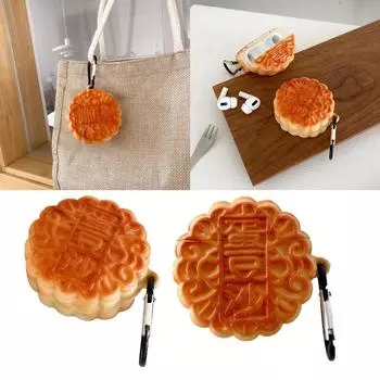 Силиконовый чехол в форме торта в виде луны, пылезащитный чехол для наушников 1/2/pro, защитный чехол от падения 1ST