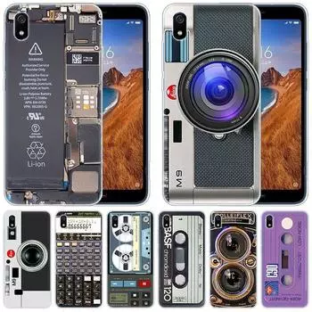 Силиконовый чехол в стиле ретро, винтажная кассета для камеры с музыкой для Xiaomi Redmi K20 Pro 7 7A 6 6A 4X5 Plus S2 GO Note 8 7 6 5 Pro 4 Redmi 4X