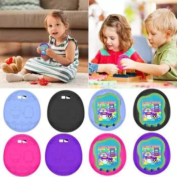 Силиконовый чехол, водонепроницаемый защитный чехол со шнурком, устойчивый к падениям и царапинам, для Tamagotchi Uni Virtual Pet Machine синий