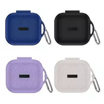 Силиконовый чехол, защитный чехол для всего тела с карабином, чехол для наушников-вкладышей для TOZO OpenEgo True, беспроводные наушники с открытыми наушниками бежевый