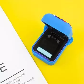 Силиконовый чехол, защитный чехол от падений с защитным держателем для шнурка, для интерактивной виртуальной игрушки Bitzee Digital Pet синий