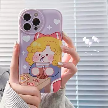 Силиконовый чехол Zhitai Air Cushion для iPhone 15Pro/14/12/11, Vivo, Huawei - креативный дизайн для женщин iPhone 15 Pro Max