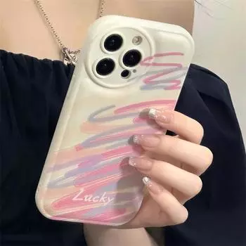 Силиконовый чехол Zhitai Air Cushion для iPhone 15 Pro/14/12/11 - новый мультяшный дизайн iPhone 11 Pro