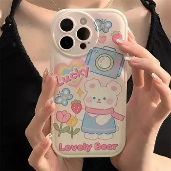 Силиконовый чехол Zhitai Cartoon Air Cushion для iPhone 11/12/13/15 Pro Max iPhone X/XS