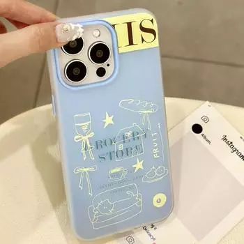 Силиконовый чехол Zhitai Cartoon для iPhone 11-15, Apple 14 Pro Max 12 14 Plus/15 Plus