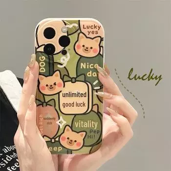 Силиконовый чехол Zhitai Cartoon для iPhone 14/15 Pro, Vivo, Huawei с воздушной подушкой iPhone 11