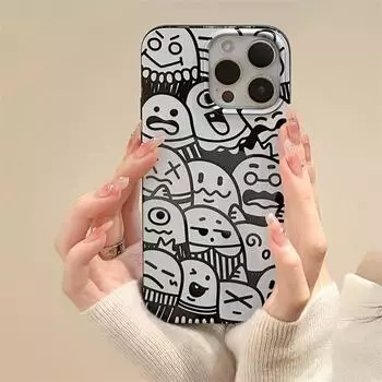 Силиконовый чехол Zhitai Cartoon для iPhone 15 Pro Max/14/13 Pro/12 14