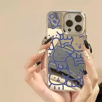 Силиконовый чехол Zhitai Cartoon для iPhone 15 Pro Max (совместимо с 13/14 Pro) iPhone XS Max