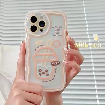 Силиконовый чехол Zhitai Flower Wave для iPhone 12/13/14 Pro Max XS/XR iPhone 14 PLUS