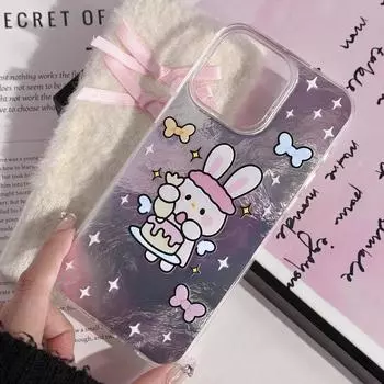 Силиконовый чехол Zhitai Glacier Pattern для iPhone 11-14, 16, 13 Pro Max Защитный чехол