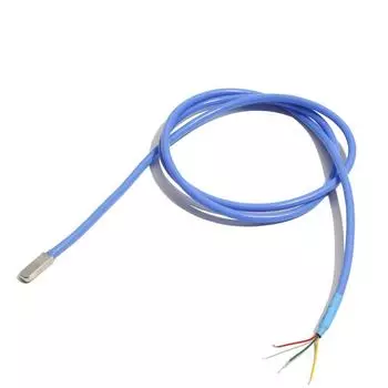 Силиконовый цифровой датчик температуры DS18B20, чип из нержавеющей стали, водонепроницаемый кабель 0,5 м/1 м/2 м/3 м/4 м/5 м 0.5M