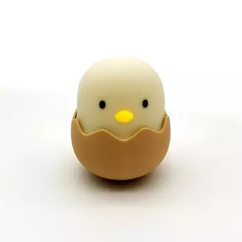 Силиконовый датчик касания куриного яйца, светодиодный ночник для детей, спящих, милый силиконовый Дружба, прекрасный светодиод White