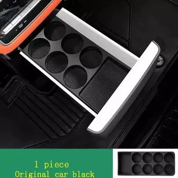 Силиконовый держатель для контейнера, аксессуары для автомобильного холодильника, ящик для хранения, подстаканник, нескользящий защитный для Li Lixiang L9 2024 2024