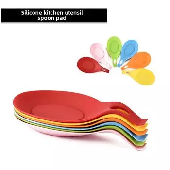 Силиконовый держатель для ложки и лопатки – термостойкая подставка для кухонных принадлежностей Green