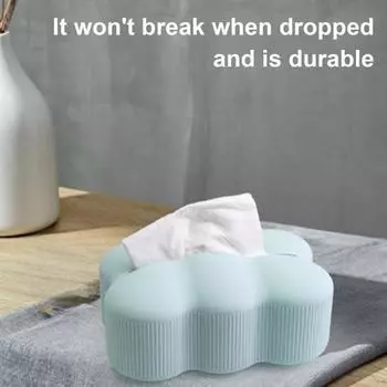 Силиконовый держатель для салфеток, нескользящий, большой емкости, для автомобиля, домашнего офиса, кухни, ванной комнаты, диспенсер для салфеток коричневый