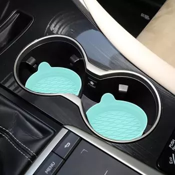 Силиконовый держатель для стакана для автомобиля, нескользящий держатель для стакана, гибкие автомобильные подставки под стаканы, термостойкий салон автомобиля чёрный