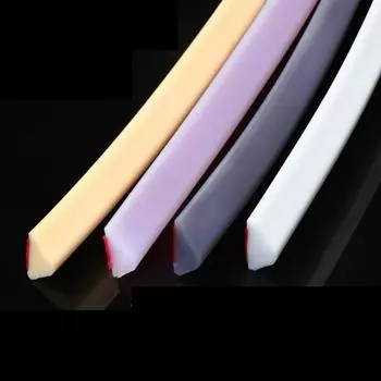 Силиконовый держатель для ванны, фиксирующий пол, уплотнительные полосы, блокировщик, душевая фурнитура, заглушка для воды в ванной 100cm Grey