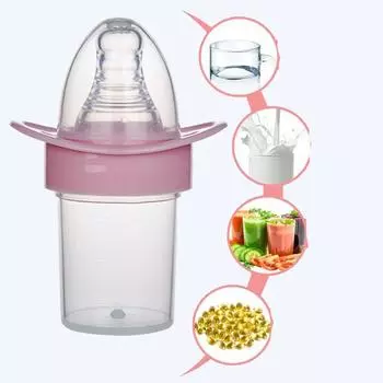 Силиконовый детский умный диспенсер для лекарств, соска, кормушка для лекарств, кормление фруктовым соком синий