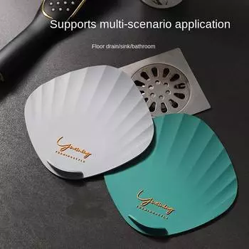 Силиконовый дезодорант для напольного слива раковины, антизапаховая прокладка, многоразовый моющийся инструмент для канализации, аксессуары для кухни и ванной комнаты зелёный