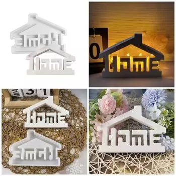 Силиконовый домик для домашнего декора Форма Очаровательный домик в форме силиконового украшения для персонализированных аксессуаров для дома