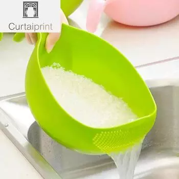 Силиконовый дуршлаг, сливная корзина с ручкой, кухонный выдвижной дуршлаг, корзина для мытья овощей, сетчатый фильтр, корзина small зелёный