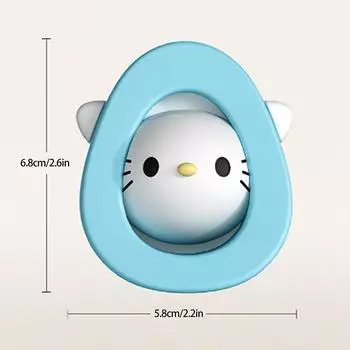 Силиконовый дверной упор для безопасности, мультяшный штормовой дверной упор, задний блок для двери офиса, фиксированный блок для предотвращения столкновений, дверной клин синий