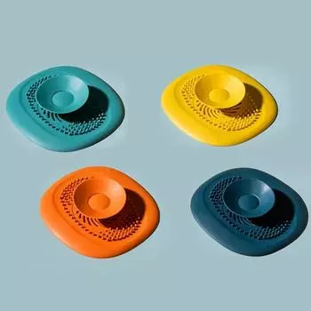 Силиконовый фильтр для волос, противозасорный фильтр для раковины, ванна, душ, пробка для слива в полу, кухонный дезодорант, аксессуары для ванной комнаты