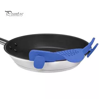 Силиконовый фильтр-сито для кастрюль, пристегивающийся дуршлаг, термостойкое сито с регулируемым зажимом, легкое пристегивающееся сито для кастрюль, сковородок, мисок циан