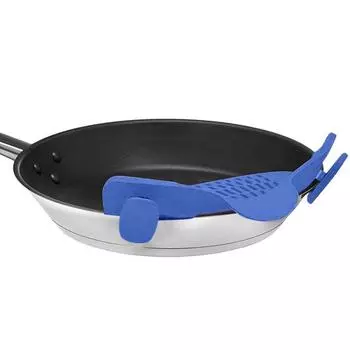 Силиконовый фильтр-сито Yousheng для кастрюль, пристегивающийся дуршлаг, термостойкий фильтр с регулируемым зажимом, легко пристегивающийся фильтр для кастрюль, сковородок, мисок синий