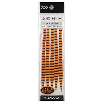 Силиконовый галстук DAIWA Tairaba Beniga STR Zebra Orange Lure (Прямо)