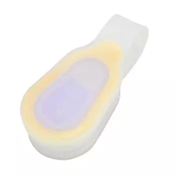 Силиконовый гель ночной велосипедный беговой рюкзак безопасность предупреждение светодиодный фонарик лампа(желтый)