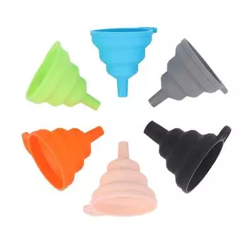 Силиконовый гель практичный складной воронкообразный бункер кухонный инструмент гаджет One Size розовый