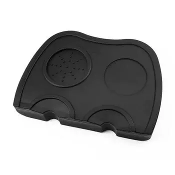 Силиконовый гелевый коврик для кофе, силиконовый резиновый коврик для трамбовки эспрессо, инструмент бариста для дома, кухни, бара, кофейни чёрный