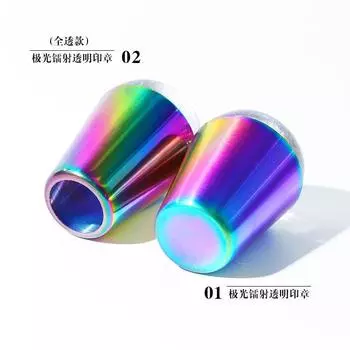 Силиконовый герметик для ногтей, лазерная редукция, прозрачный большой скребок, силиконовая головка для герметика, коллекция для печати на ногтях Double head transparent seal with drill