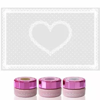 Силиконовый гвоздь большой 71 x Силикон для ногтей для ногтей [NailRecipe] Коврик, размер, 45 см, Коврик, Коврик, Художники, Смола, На месте (Сердце белое)