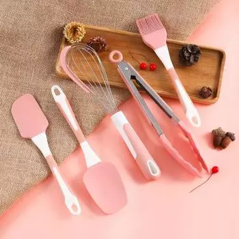 силиконовый инструмент для выпечки, шпатель, скребок, масляная щетка, яичный венчик, пищевой зажим, термостойкий пищевой набор кухонных принадлежностей, кухонные принадлежности синий
