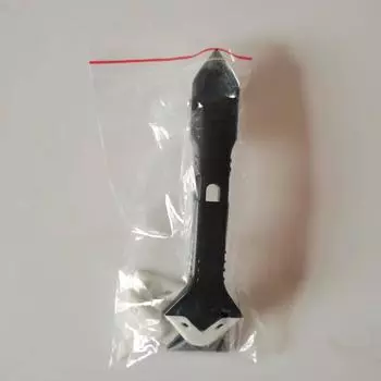 Силиконовый инструмент для заделки швов 3-в-1 с головкой из нержавеющей стали: Очиститель герметика и скребок для затирки для кухни, ванной комнаты и окон.