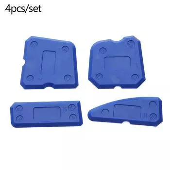 Силиконовый износостойкий инструмент для удаления герметика, скребок для цемента, распределитель герметика, аппликатор для затирки 4pcs/set