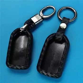 Силиконовый карбоновый автомобильный смарт-брелок без ключа, чехол для Honda Civic Accord Pilot 2015-2017, 2/3/4/5/6, кнопочные ключи, смарт-ключи No have holder Chain