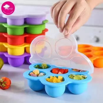 Силиконовый клей с 7 отверстиями, 7 сеток для мороженого, форма для мороженого 1pcs светло-фиолетовый