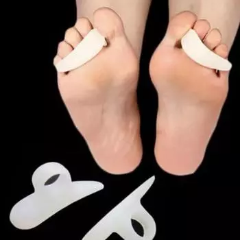 Силиконовый коготь для большого пальца с одним отверстием, надежно фиксирующий корректор для пальцев ног, выпрямитель для коррекции стопы абрикосовый