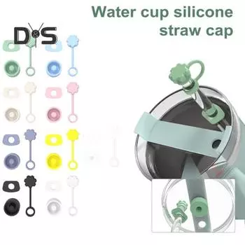 Силиконовый колпачок-соломинка, герметичный набор заглушек для стаканов Stanley, 3 шт., аксессуары для стаканов, многоразовые, можно мыть в посудомоечной машине, герметичные заглушки для путешествий белый