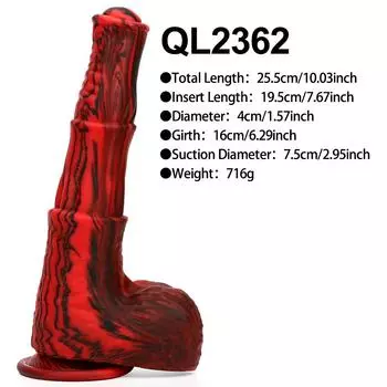 Силиконовый конский дилдо с присоской Fantasy Animal Penis секс-игрушка для женщин клитор массаж стимуляция женской анальной пробки