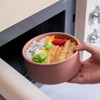 Силиконовый контейнер для хранения свежей еды с крышкой для микроволновки Bento Lunch Box Салатница Фруктовница Портативный контейнер для хранения еды для пикника на природе