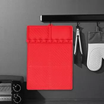 Силиконовый коврик для боковой полки для гриля для Blackstone, нескользящая лопатка с капельницей, противоскользящая защита кухонной стойки, аксессуары для барбекю серый