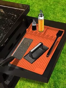 Силиконовый коврик для гриля, большой силиконовый коврик для гриля, барбекю, держатель для принадлежностей для кухни и столешницы