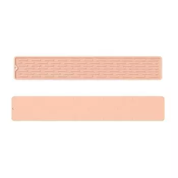 Силиконовый коврик для крана, нескользящая сушилка для раковины, принадлежности для ванной комнаты (розовый)