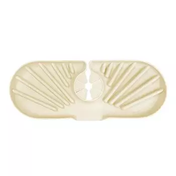 Силиконовый коврик для крана, противоскользящий, защита от брызг, каплеуловитель для кухни, ванной комнаты, цвет молочного чая